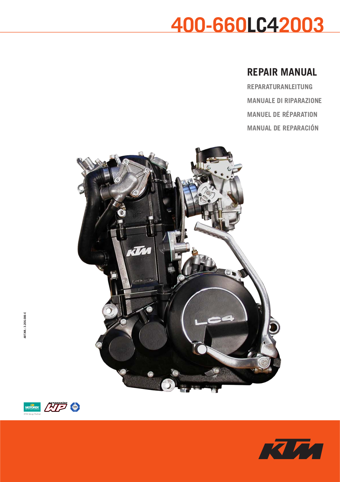 KTM 400 LC4, 660 LC4 2003, 660 LC4 '98-03 Service Manual