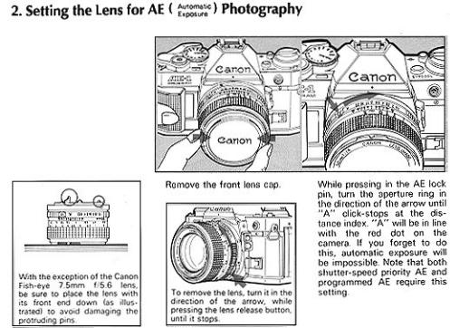 Canon AE-1 User Manual