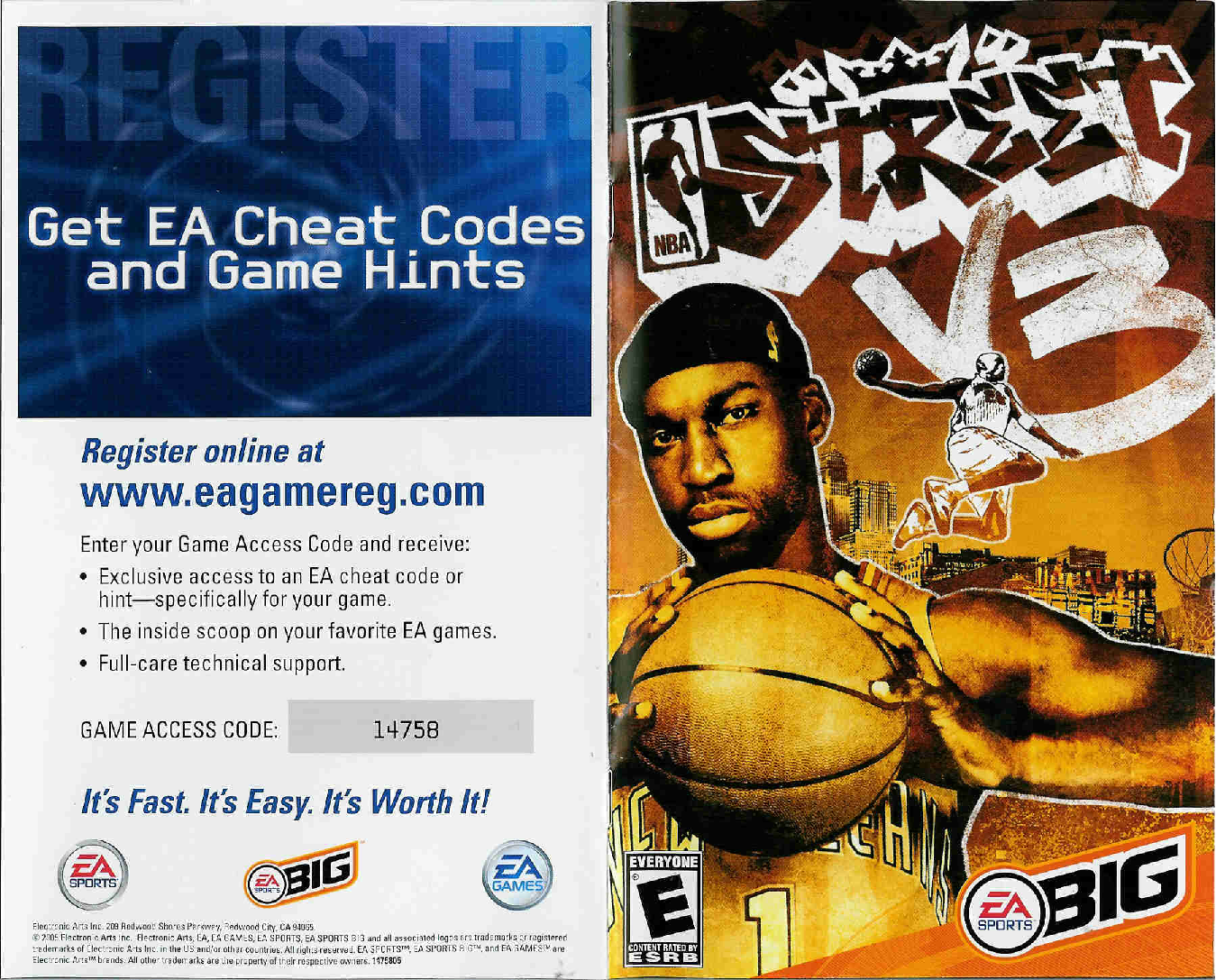 Games PS2 NBA STREET V3 User Manual