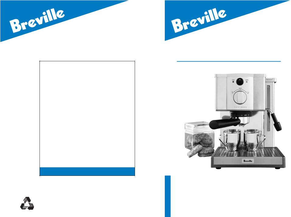 Breville ESP8XL User Manual