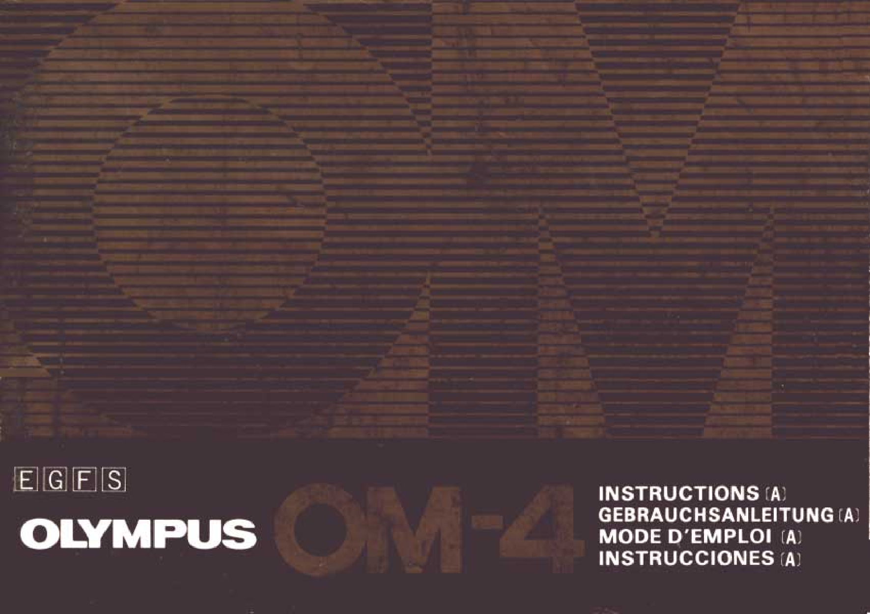 Olympus OM-4 User Manual