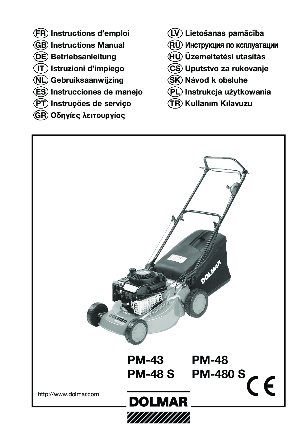 Dolmar PM-43, PM-480 S, PM-48 S User Manual