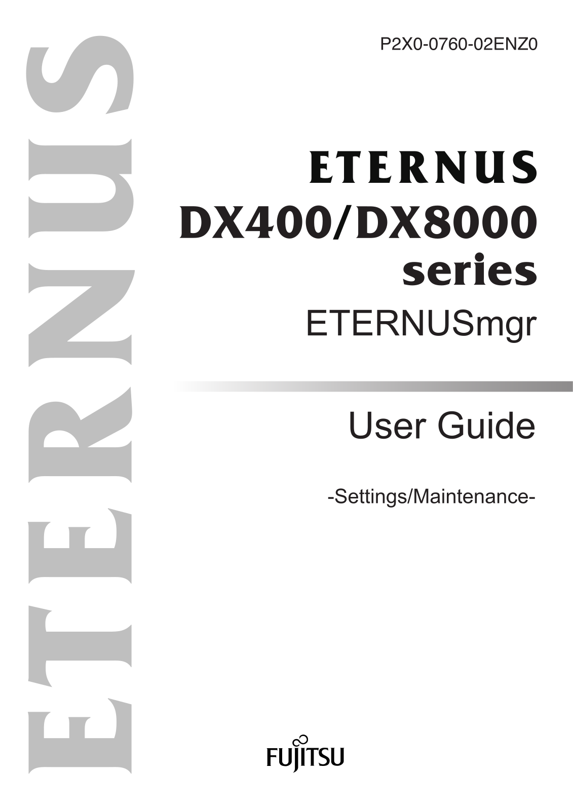 Fujitsu DX8000, DX400 User Manual