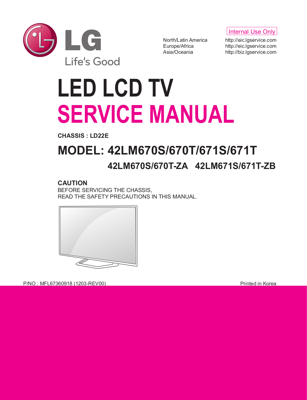 LG 670T-ZA, 671S, 671T, 671T-ZB, 42LM671S User Manual 2