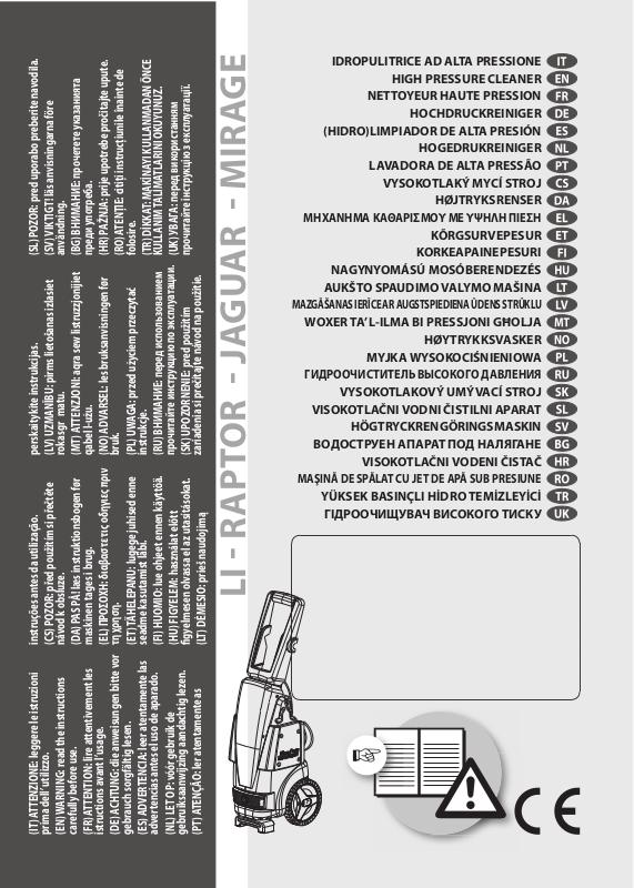 Lavor RAPTOR 21 User Manual