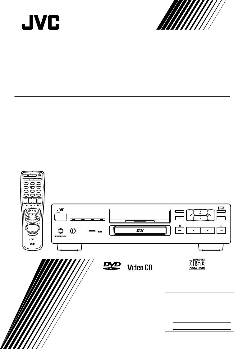 JVC XV-D2000, XV-D2000BK, LET0091-001A User Manual