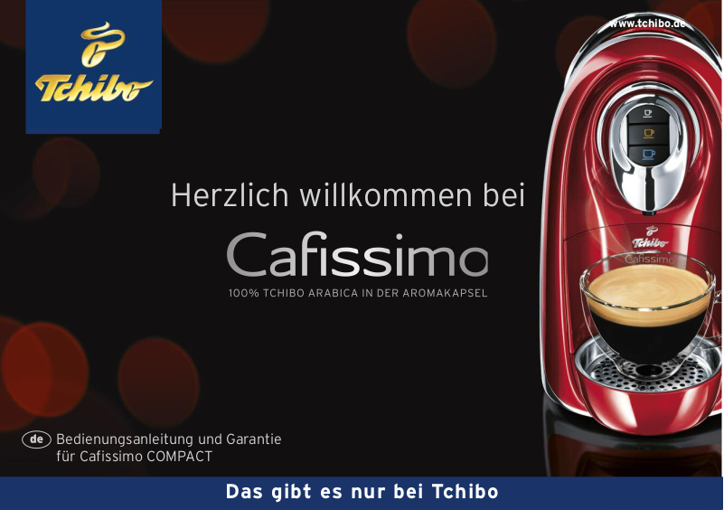 Tchibo Cafissimo Compact User Manual