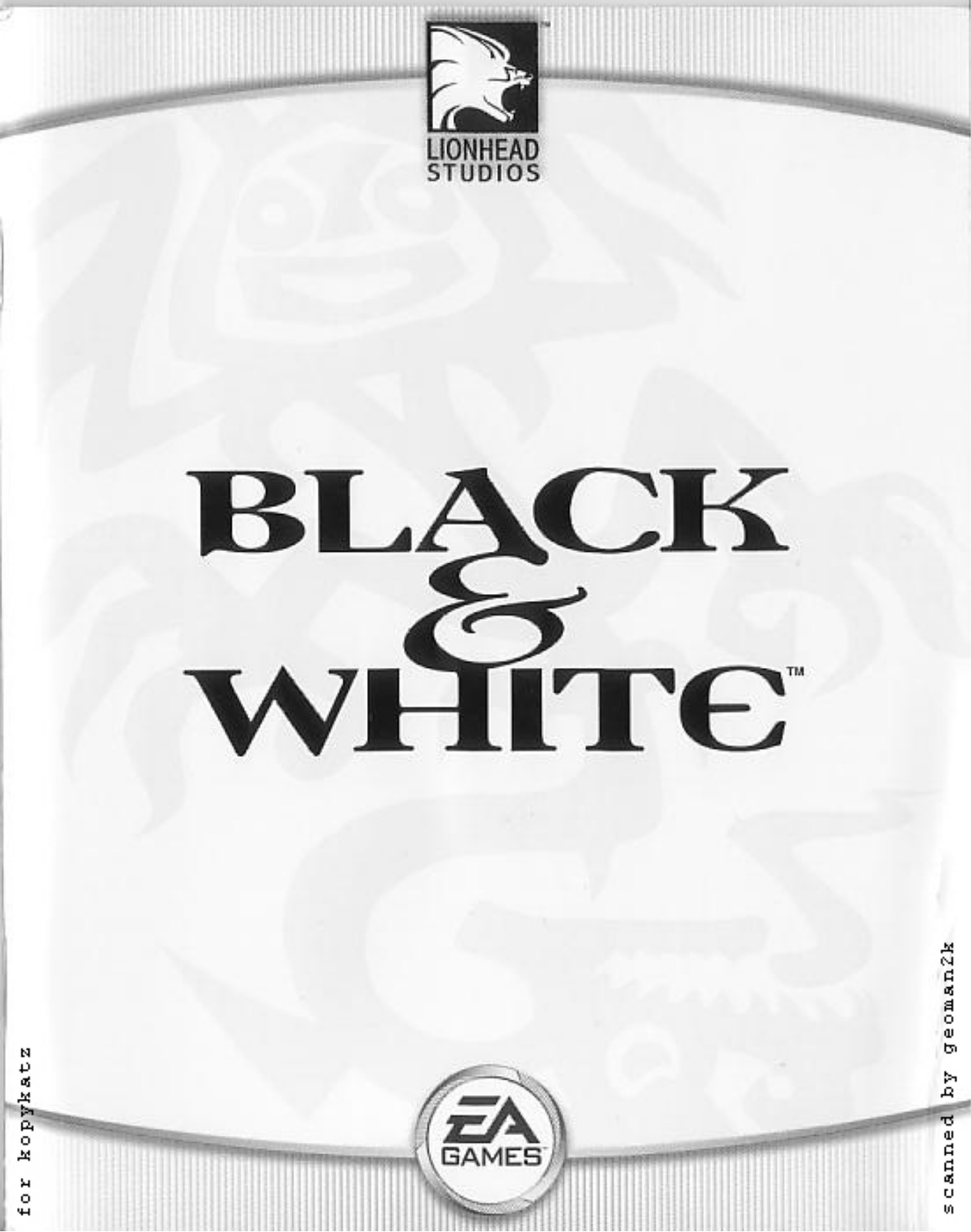 Games PC BLACK  WHITE User Manual
