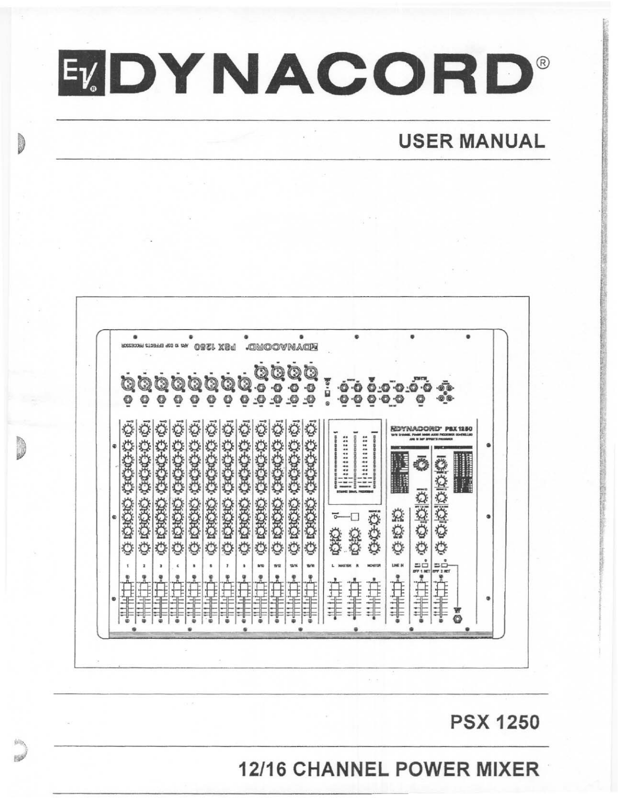 Dynacord PSX 1250 User Manual