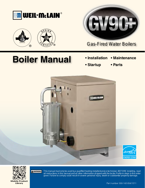 Weil Mclain Gv Gv Gv Gv User Manual