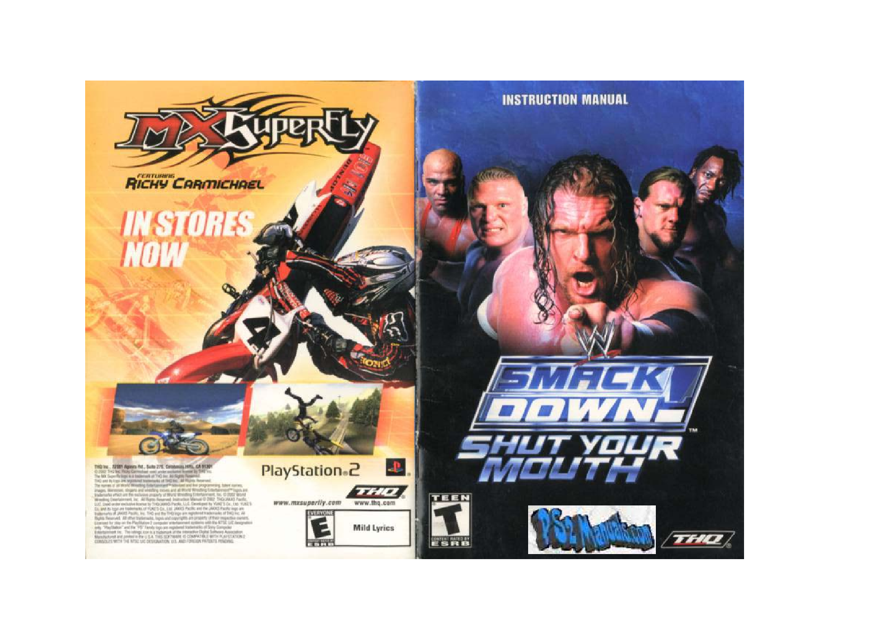Games PS2 WWE SMACKDOWN-SHUT YOUR MOUTH User Manual