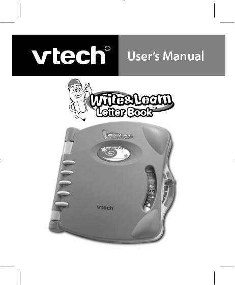 VTech WRITE AND LEARN LETTER BOOK User Manual
