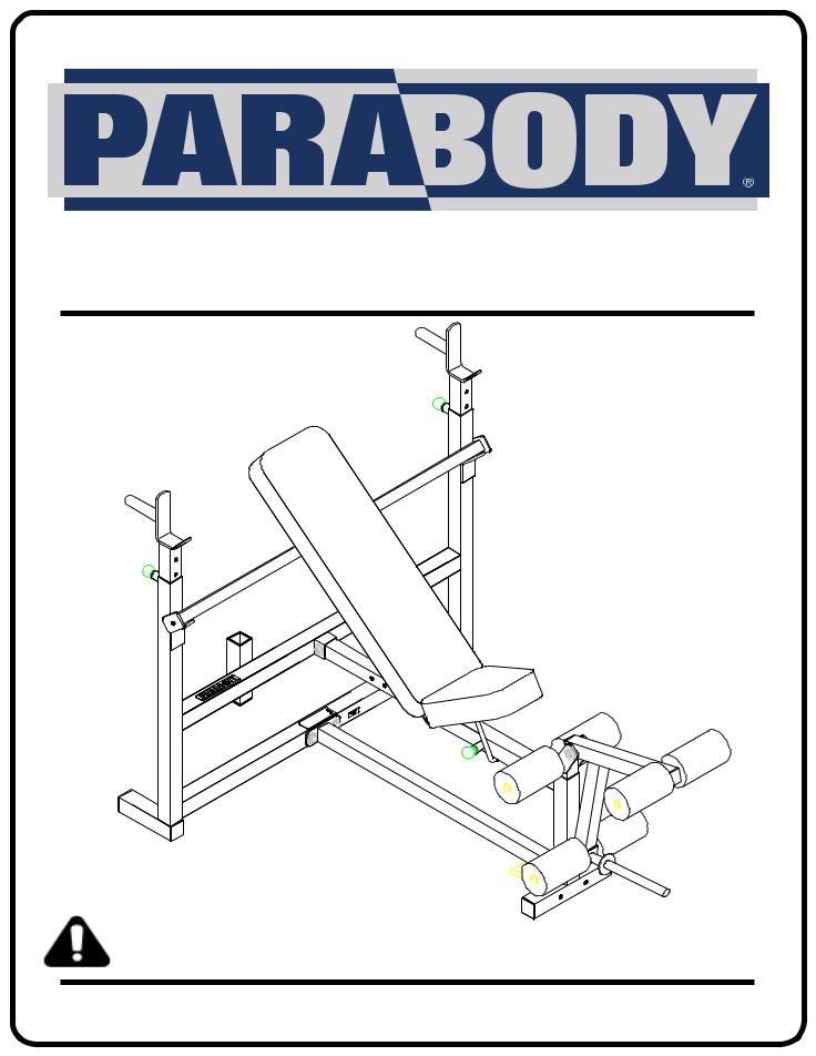 Life Fitness Parabody 807 User Manual