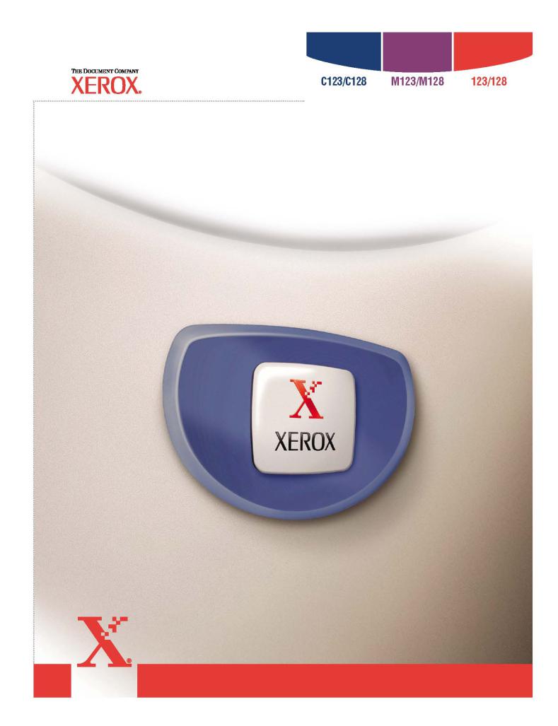 Xerox Workcentre PRO 128, Workcentre PRO 123, M123, M128 User Manual