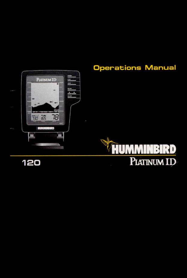 Humminbird Platinum ID 120 User Manual