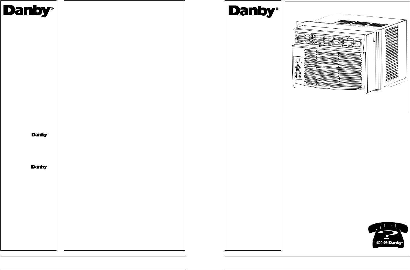 Danby DAC10066DE, DAC12666DE, DAC7006DE, DAC6006DE, DAC8006DE User Manual
