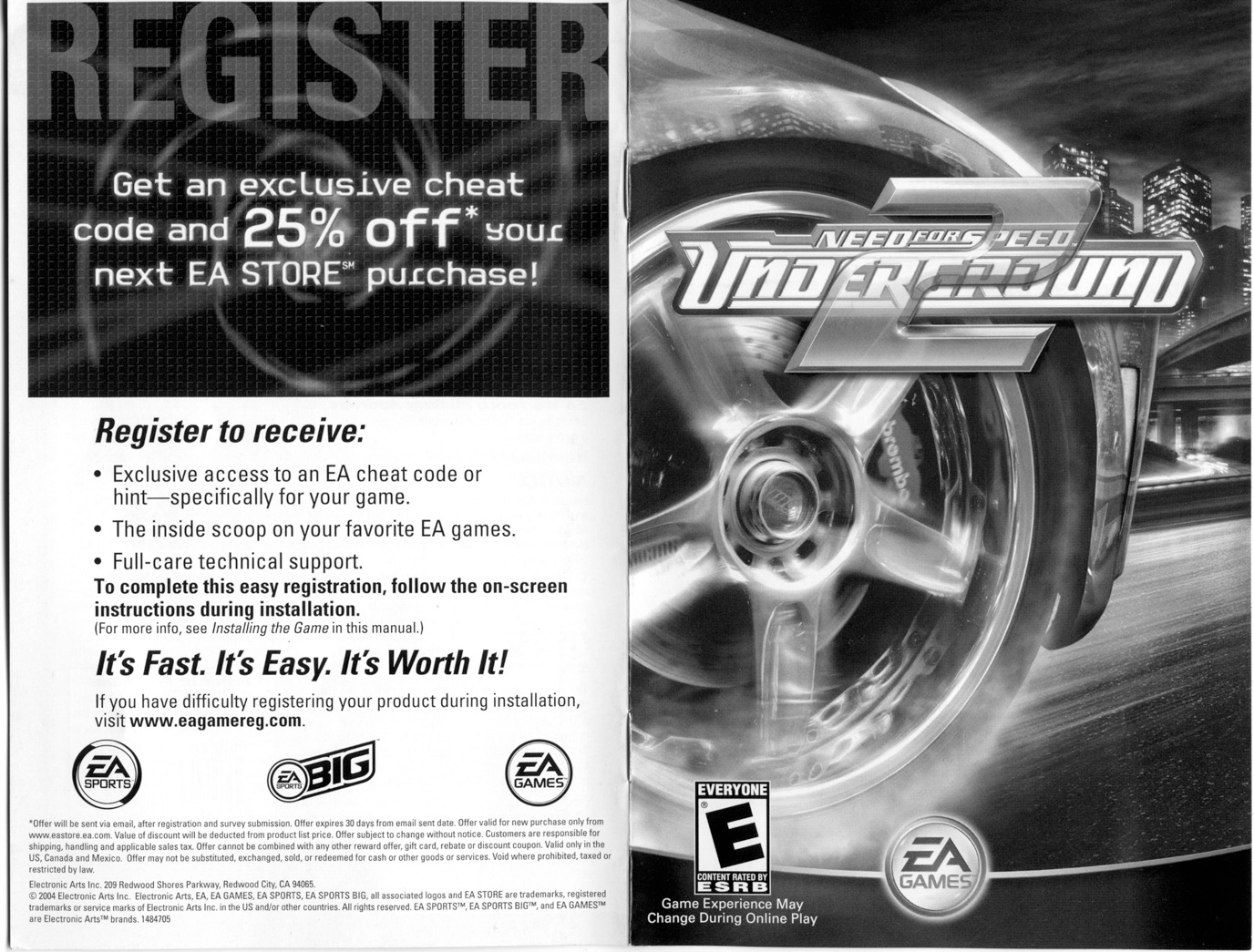 Games PC NEED FOR SPEED-UNDERGROUND 2 User Manual