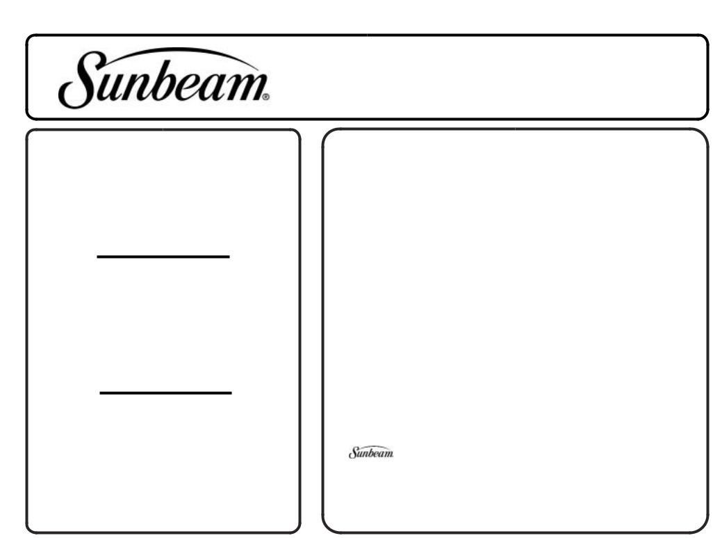 Sunbeam WG4610HP User Manual