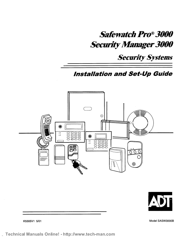 Adt Safewatch Pro Security Manager Sasw B Installation