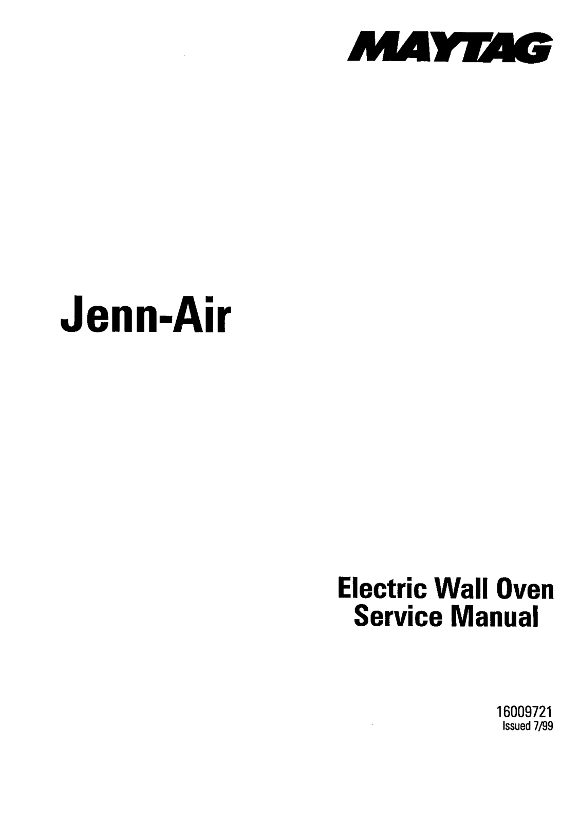 Jenn-Air JMW8530, JJW8627, JJW9630, W3040OP, WW30110 User Manual