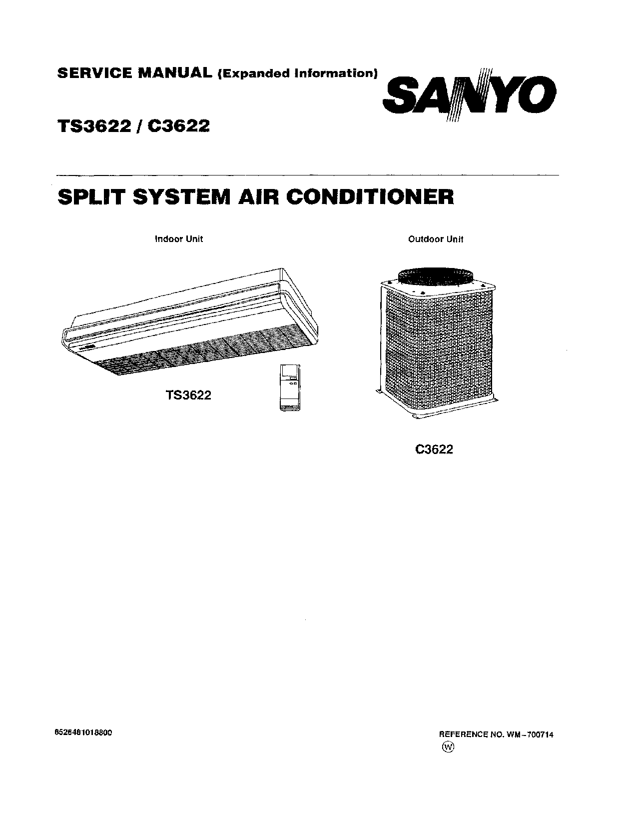 Sanyo C3622, TS3622 User Manual