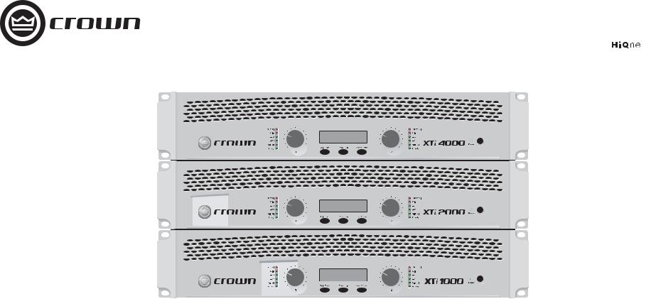Crown Audio XTi 4000 User Manual
