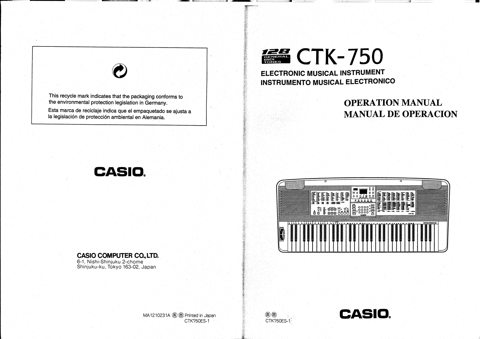 Casio CTK-750 User Manual