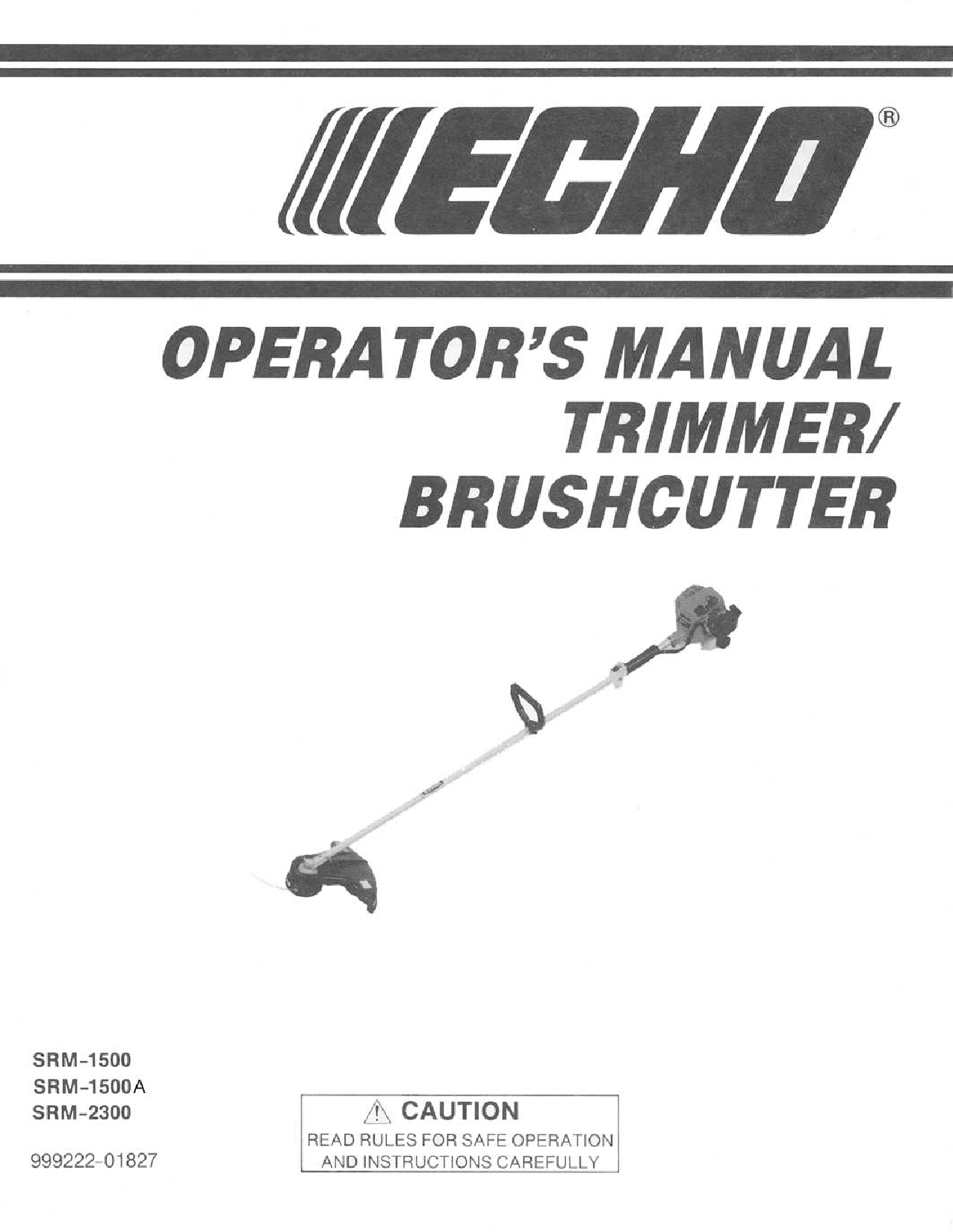 Echo SRM-2300 User Manual
