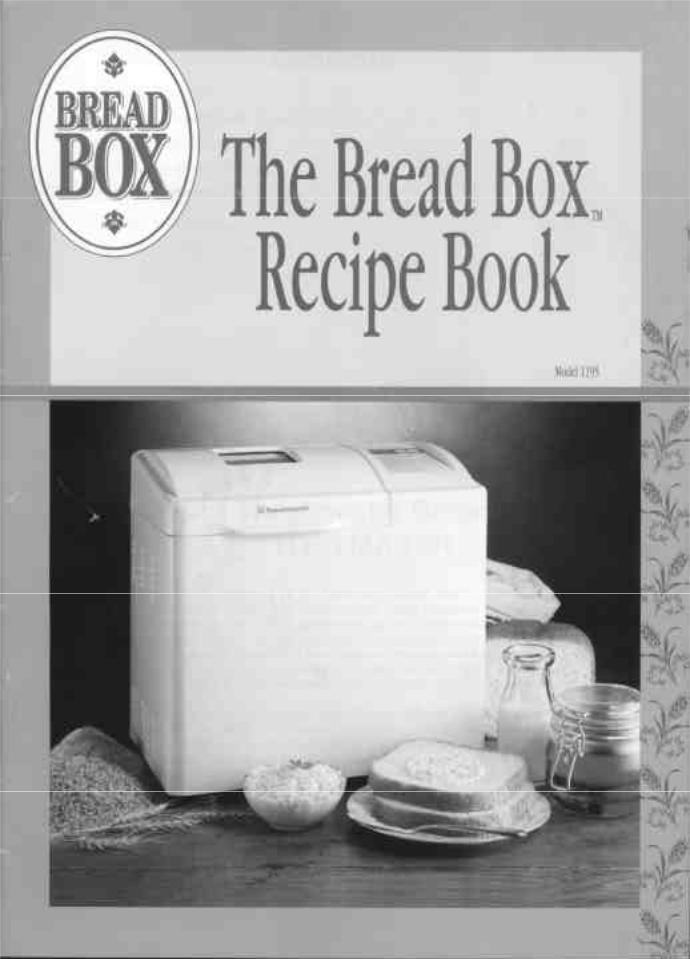 Toastmaster Bread Box User Manual
