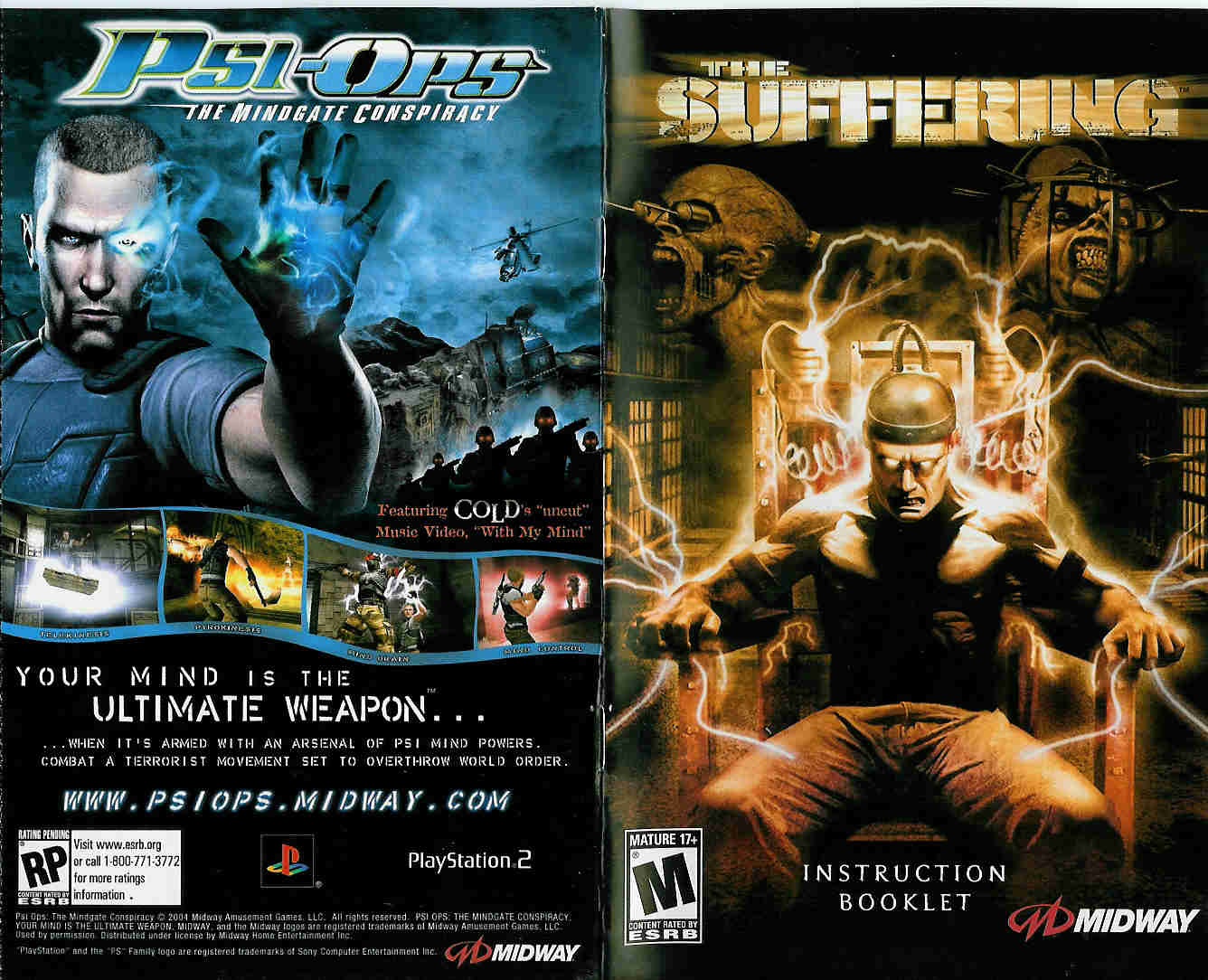 Games PS2 THE SUFFERING User Manual