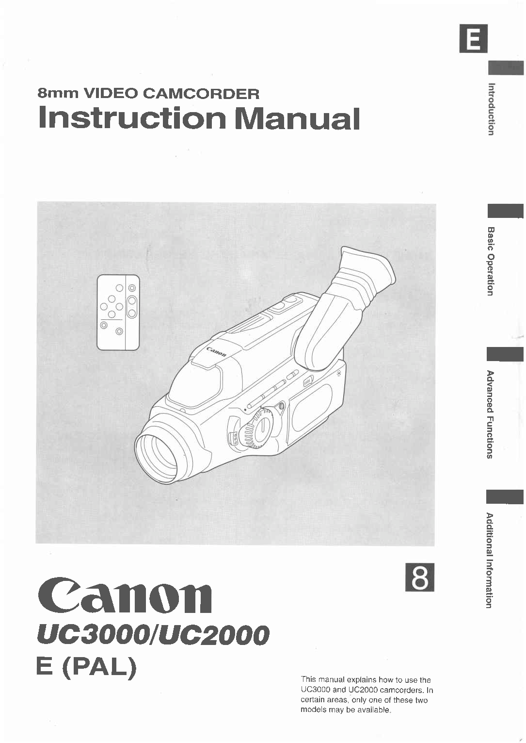 Canon UC 3000, UC 2000 User Manual