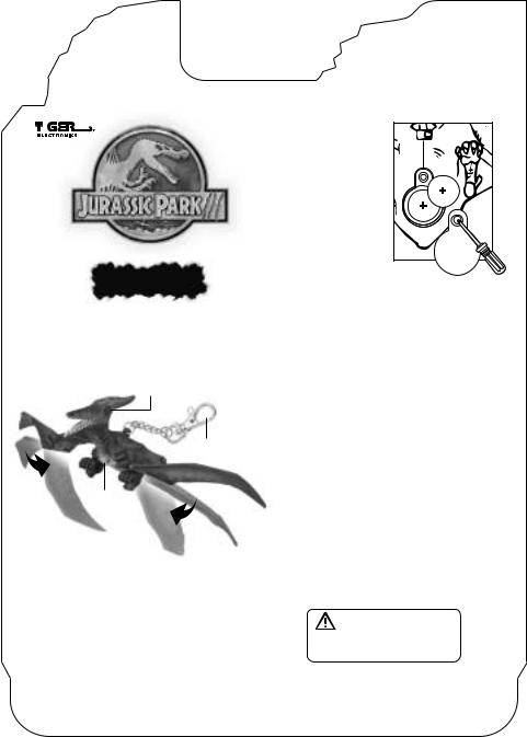 Hasbro Jurassic Park III Pteranodon Keychain User Manual