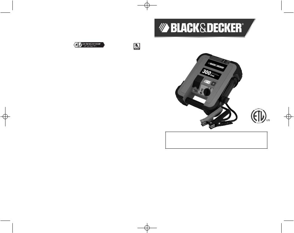 Black & Decker JUS300B, RD070708, 90546625 User Manual