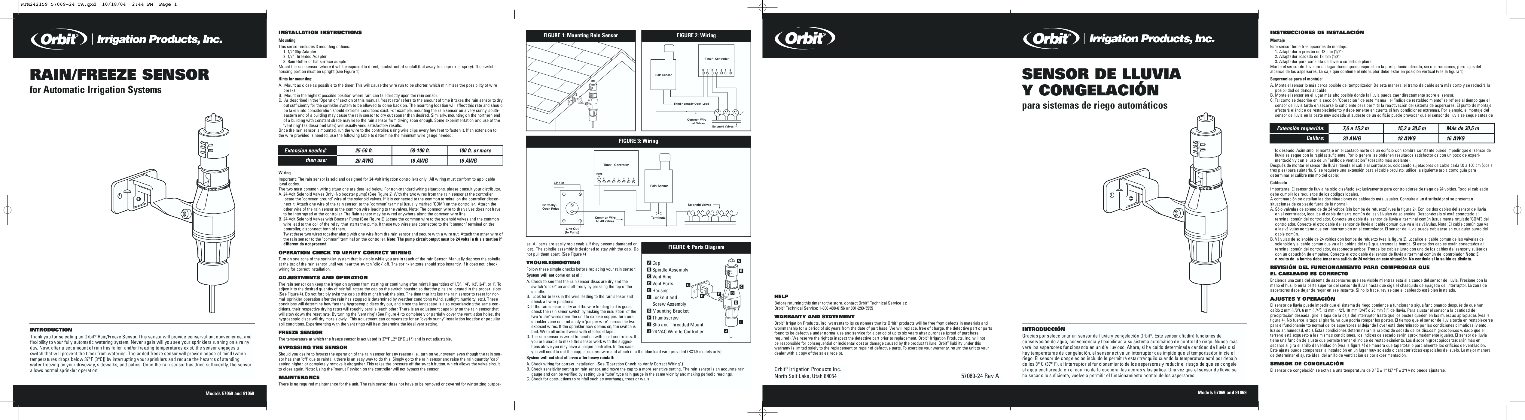 Orbit Manufacturing 57069 User Manual
