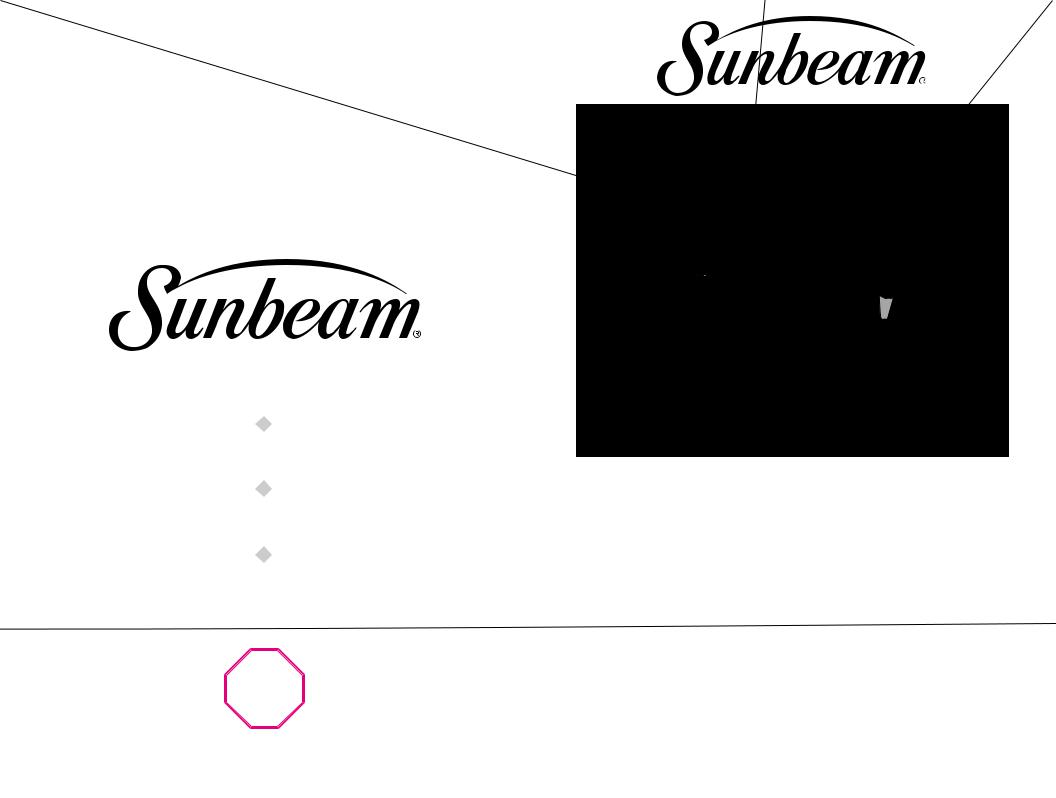 Sunbeam 1629-040, 1629-020 User Manual