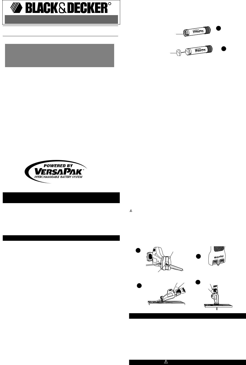 Black & Decker VP850, VP650 User Manual