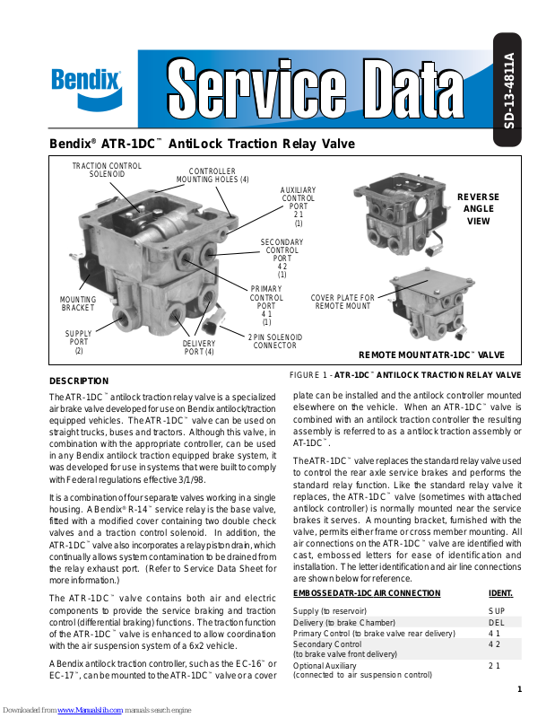 Bendix Atr Dc Antilock Traction Relay Manual