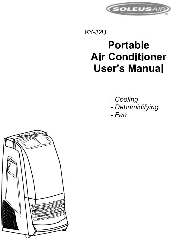 Soleus Air KY-320 User Manual