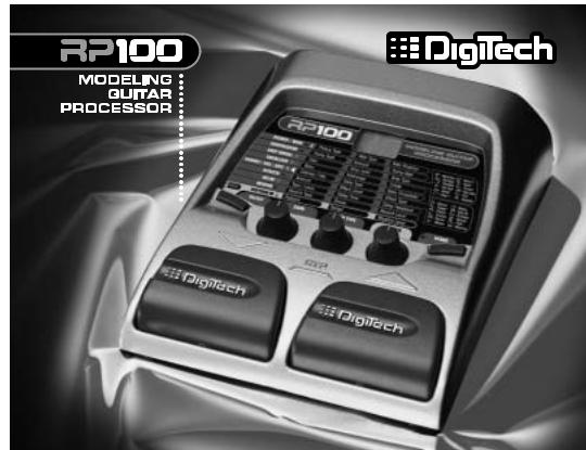 DigiTech RP100 User Manual