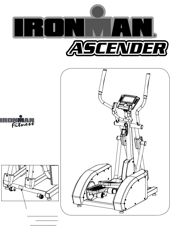 Ironman Fitness ASCENDER User Manual