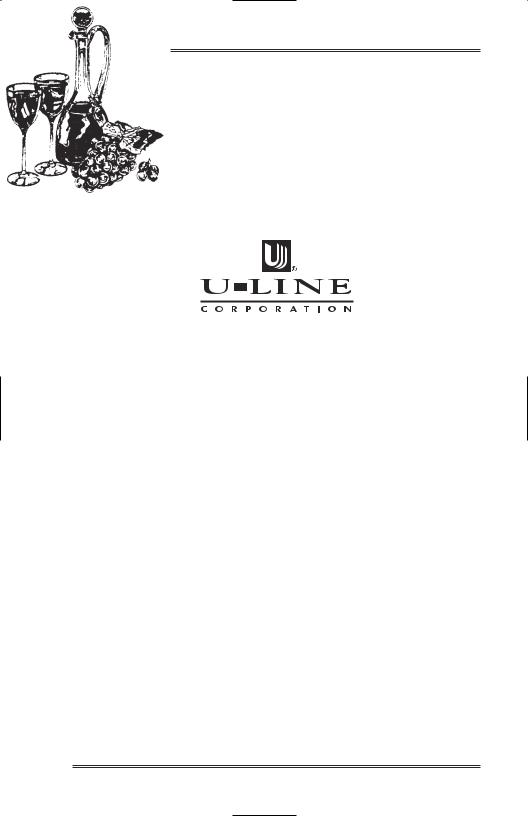 U-Line 15WC, 75WC User Manual
