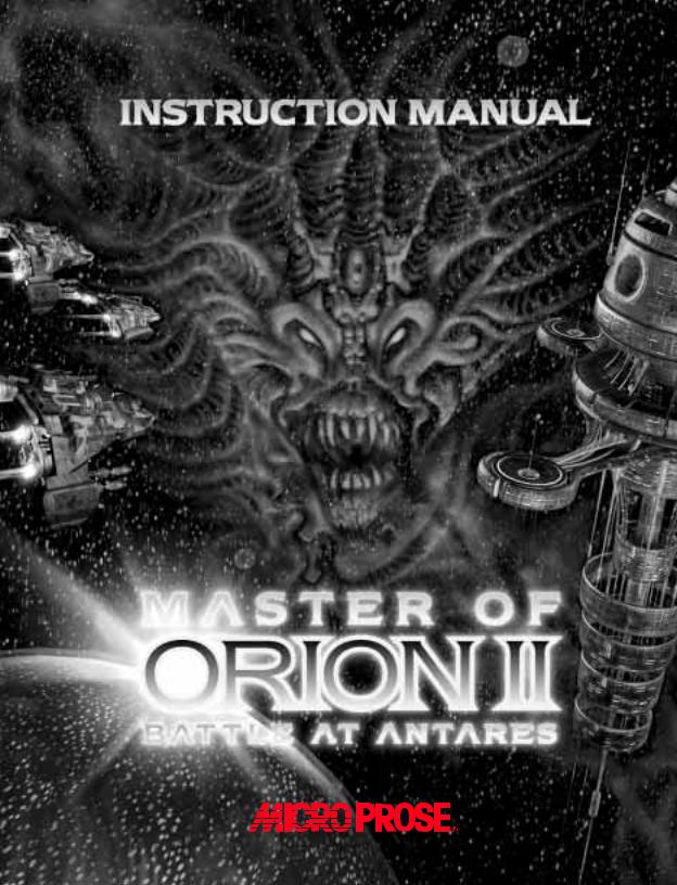 Games PC MASTER OF ORION II-BATTLE AT ANTARES User Manual