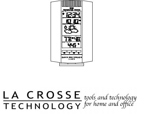 La Crosse Technology WS-7075U User Manual