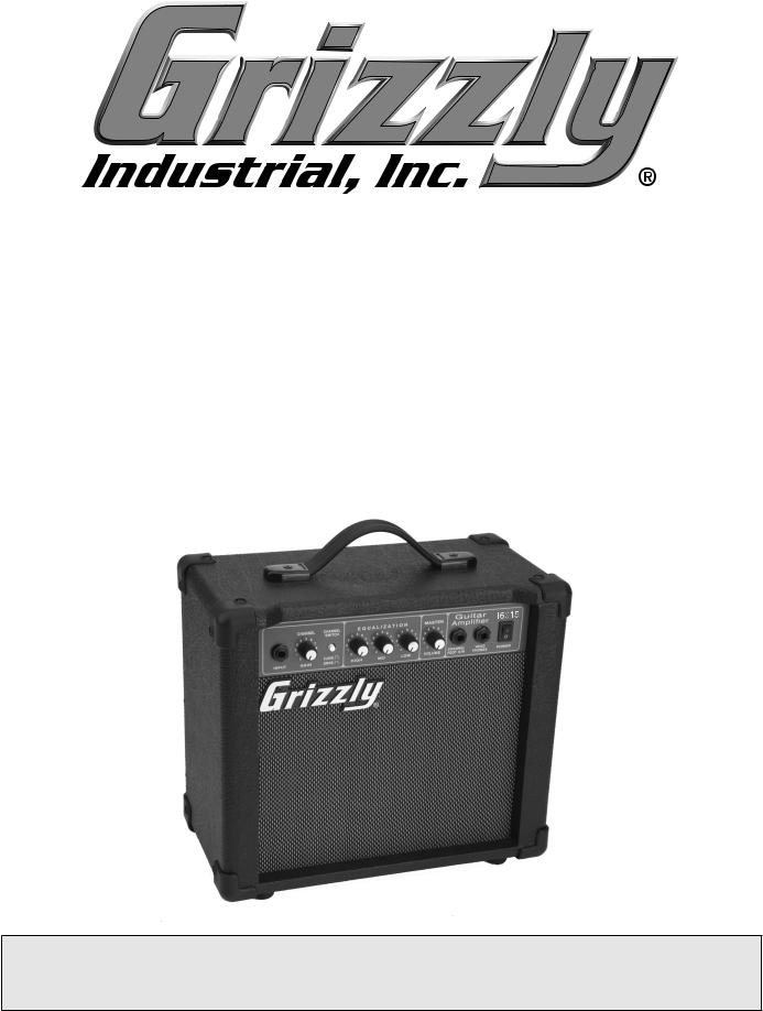 Grizzly H6015 User Manual