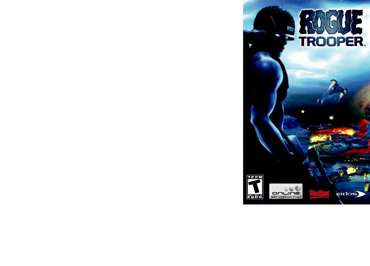 Games PS2 ROGUE TROOPER User Manual