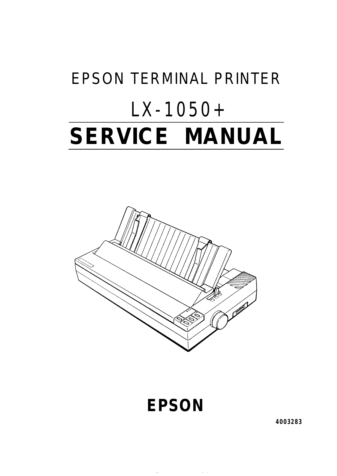 Epson LX-1050+ User Manual