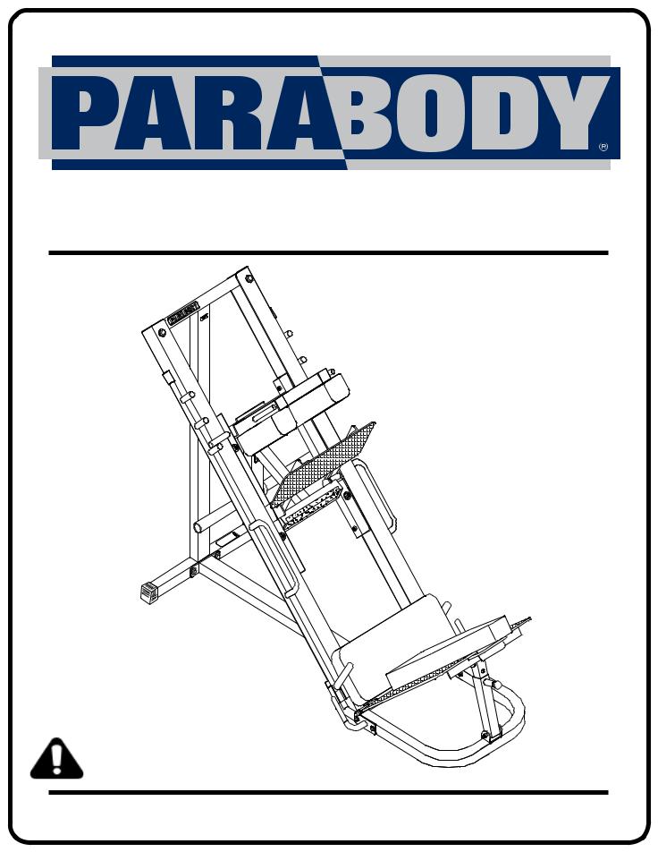ParaBody Hip Sled System User Manual