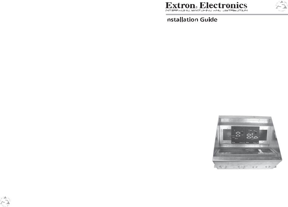Extron electronic RGB 460xi FSR, RGB 472xi FSR, VGA M6, VGA M12, VGA M3 User Manual