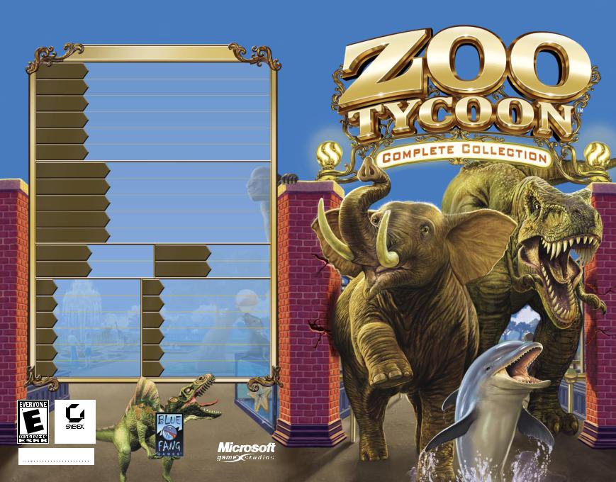 Games PC ZOO TYCOON-COMPLETE COLLECTION User Manual