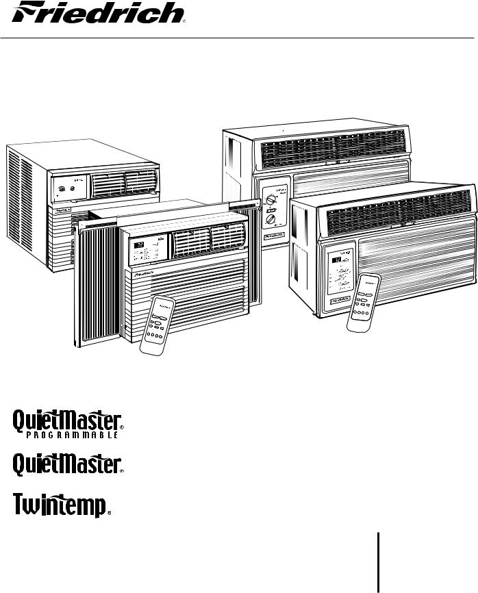 Friedrich QUIETMASTER 2009, QUIETMASTER 2008 User Manual